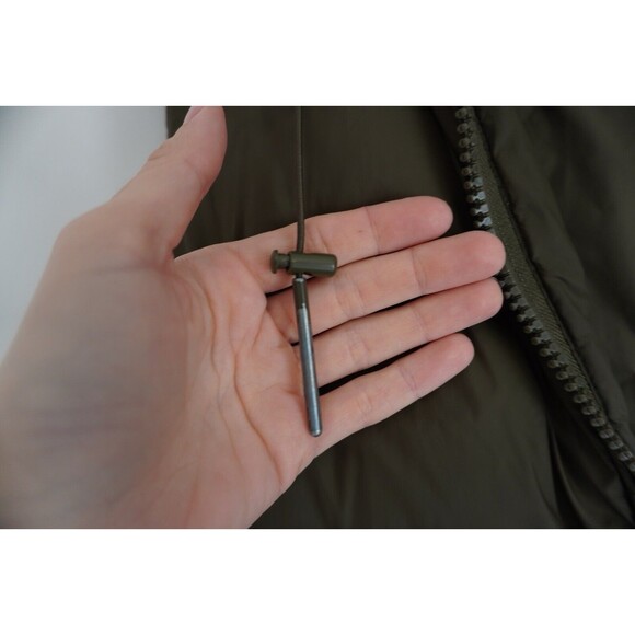 Zara Womens KHAKI Green Puffer Padded Gilet Bodywarmer Sleeveless Coat- Size M - Picture 6 of 12